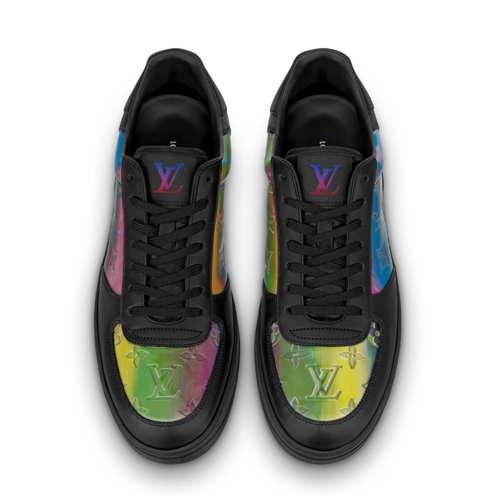 Louis Vuitton iridescent Rivoli sneakers RARE AM5NX1T new 8.5